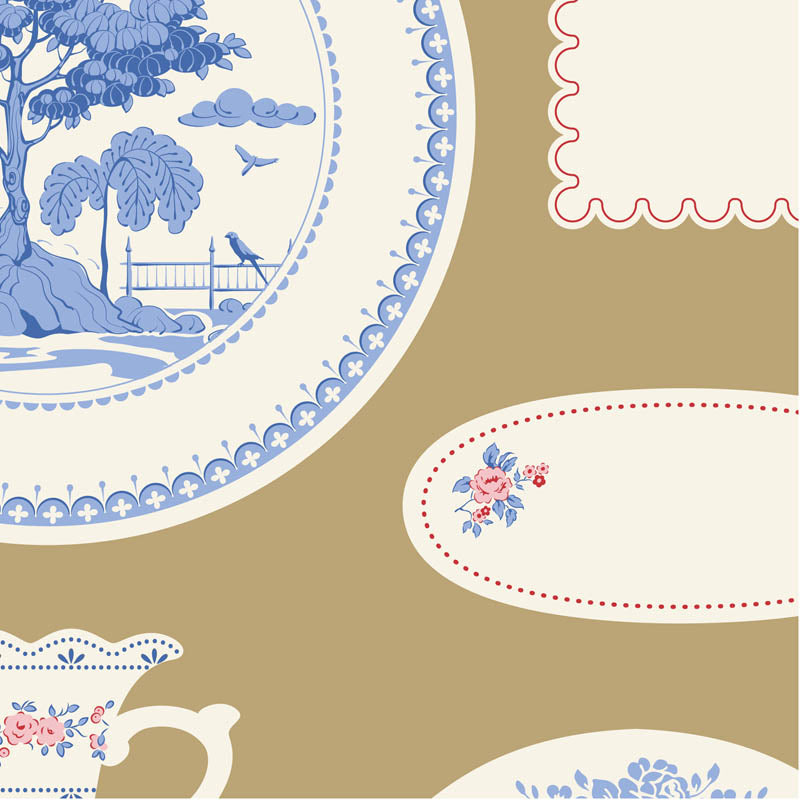 Tilda Something Blue - Labels & Ornaments Ochre