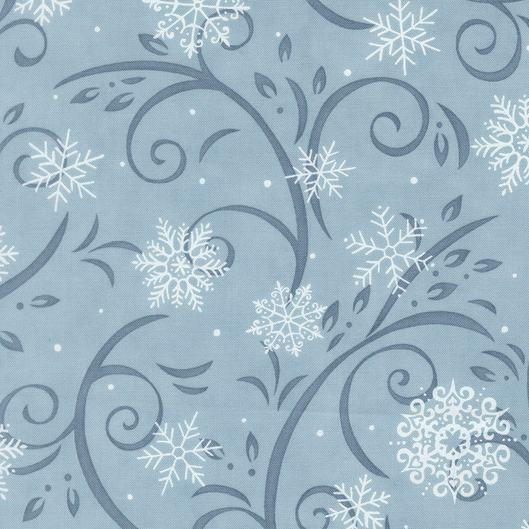 When Snow Falls Swirling Snowflakes Winter Sky