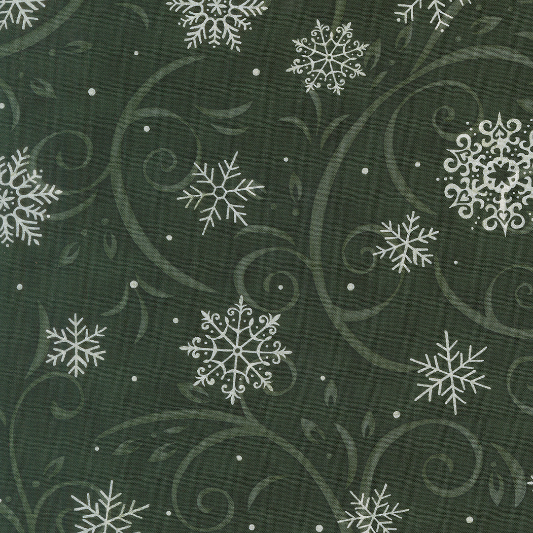 When Snow Falls Swirling Snowflakes Holly