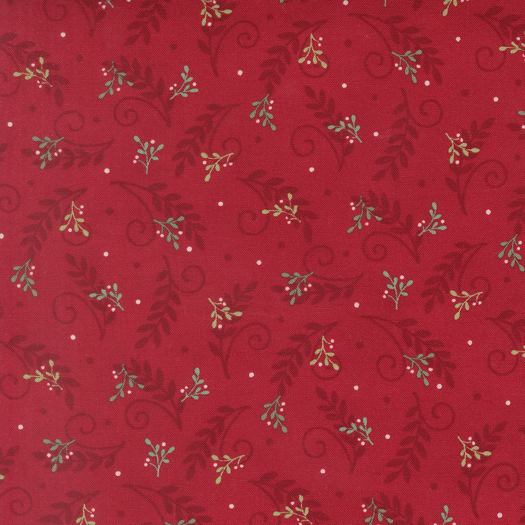 When Snow Falls Tossed Greenery Berry Red