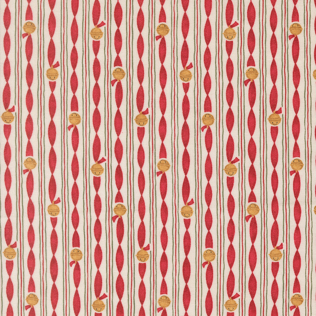 When Snow Falls Jingle Bell Stripes Snowy White