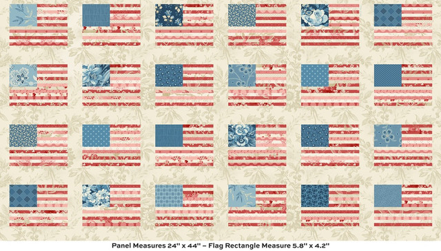 Stars & Stripes 108" Wide Back