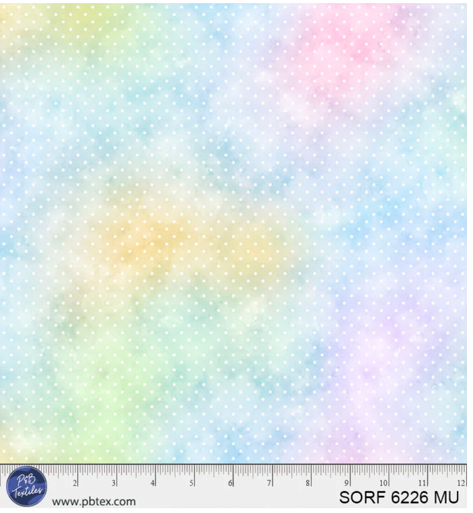 Sorbet Flannel-Cloudy Multi Pin Dot