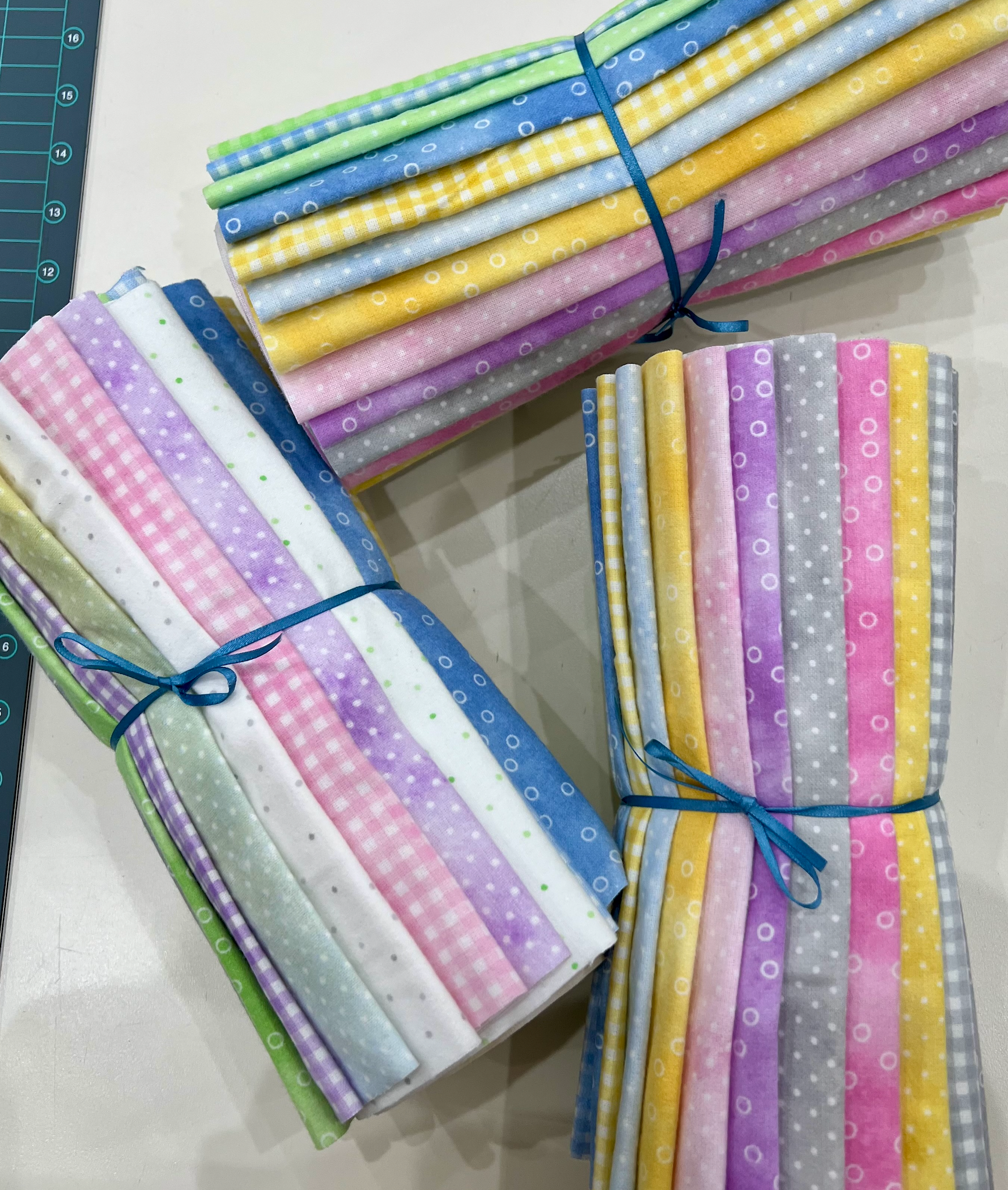 Sorbet Flannel Cake Roll-10" wide 1/2 WOF (same as a layer cake)
