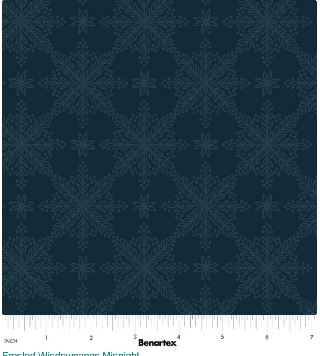 Holly & Hearth-Frosted Windowpanes Midnight