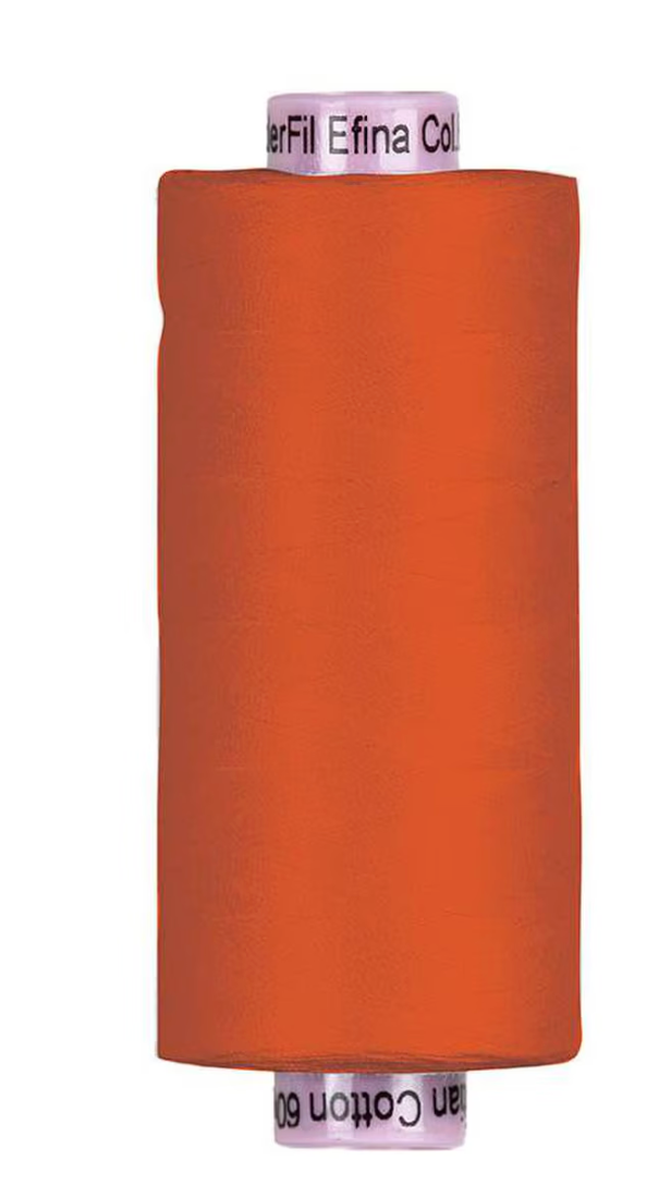 Confetti Cotton Thread-Riley Orange-60 wt/2 ply cotton 1500 yards