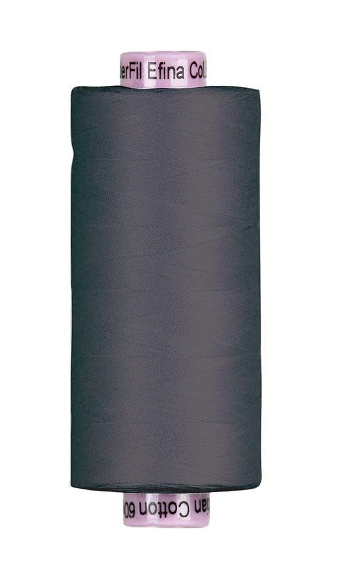 Confetti Cotton Thread-Charcoal-60 wt-2ply-1500 yards