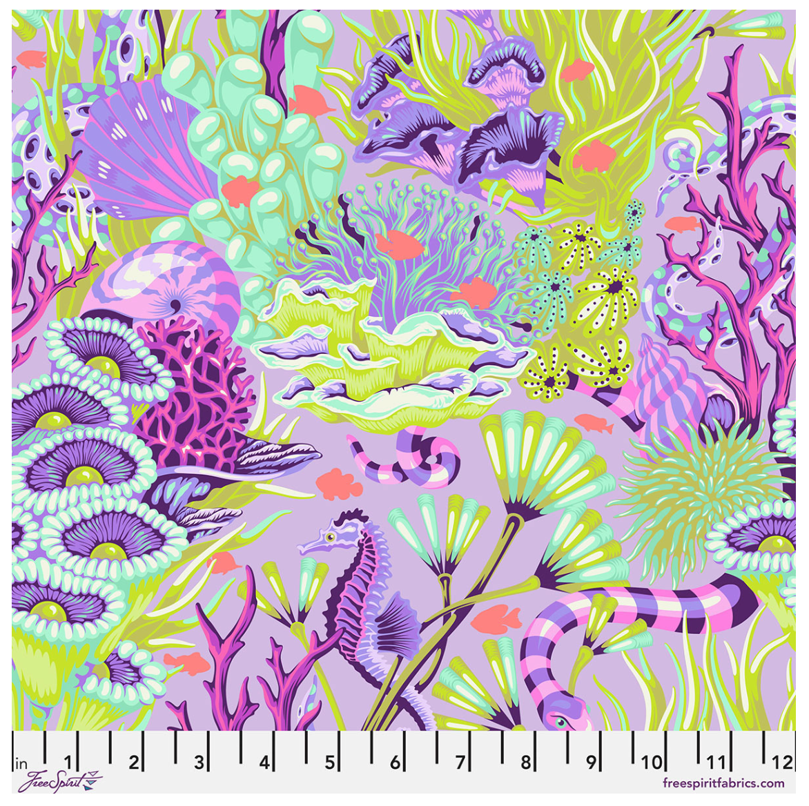 Floral Reef-Tula Pink-Reef what you Sew-Ultraviolet