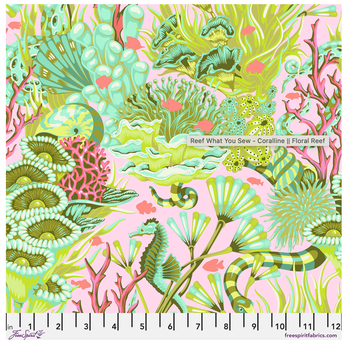 Floral Reef-Tula Pink-Reef What You Sew-Coralline