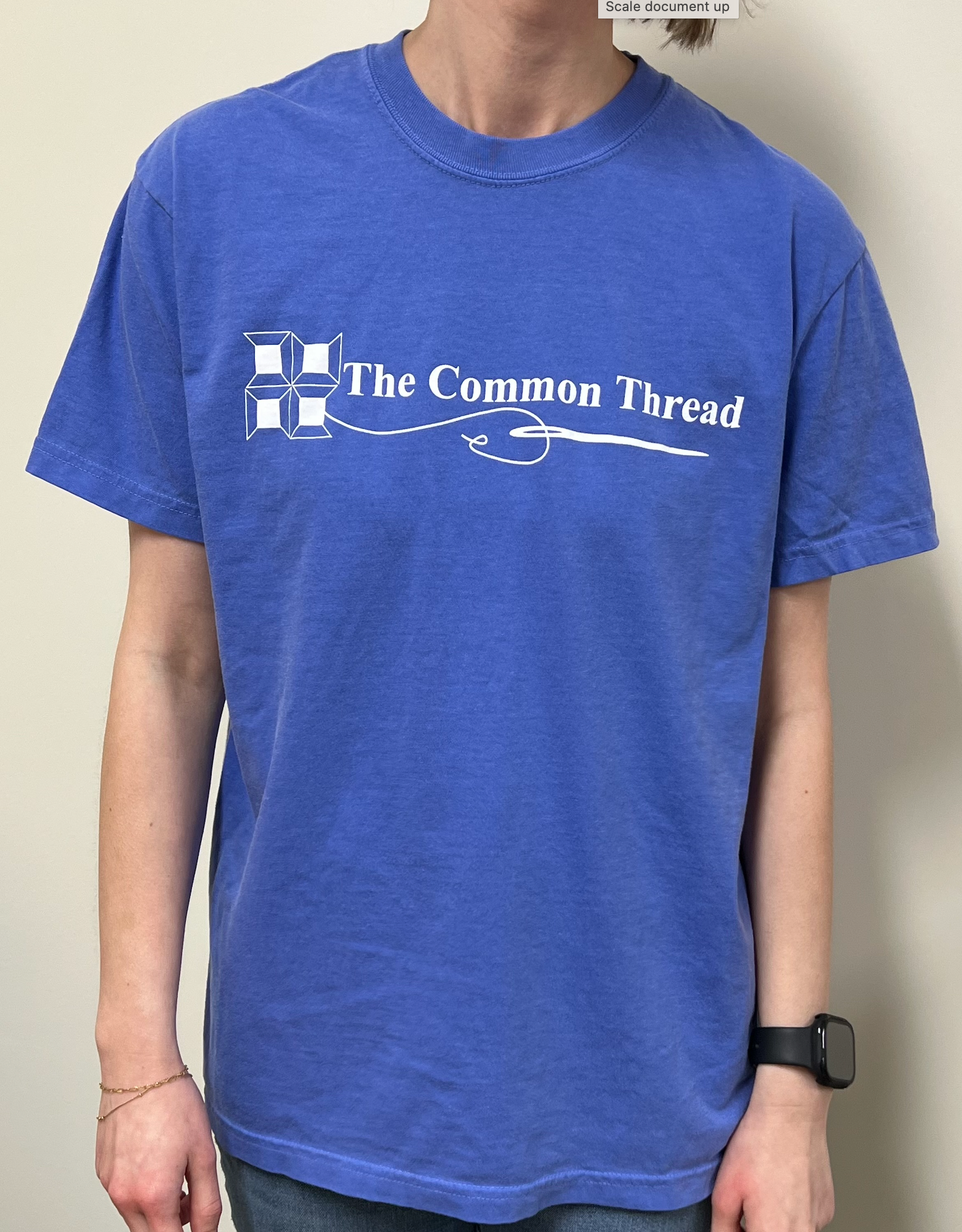 TCT -Large Flo Blue-Short Sleeved T-Shirt-Comfort Colors-100% Ring Spin Cotton