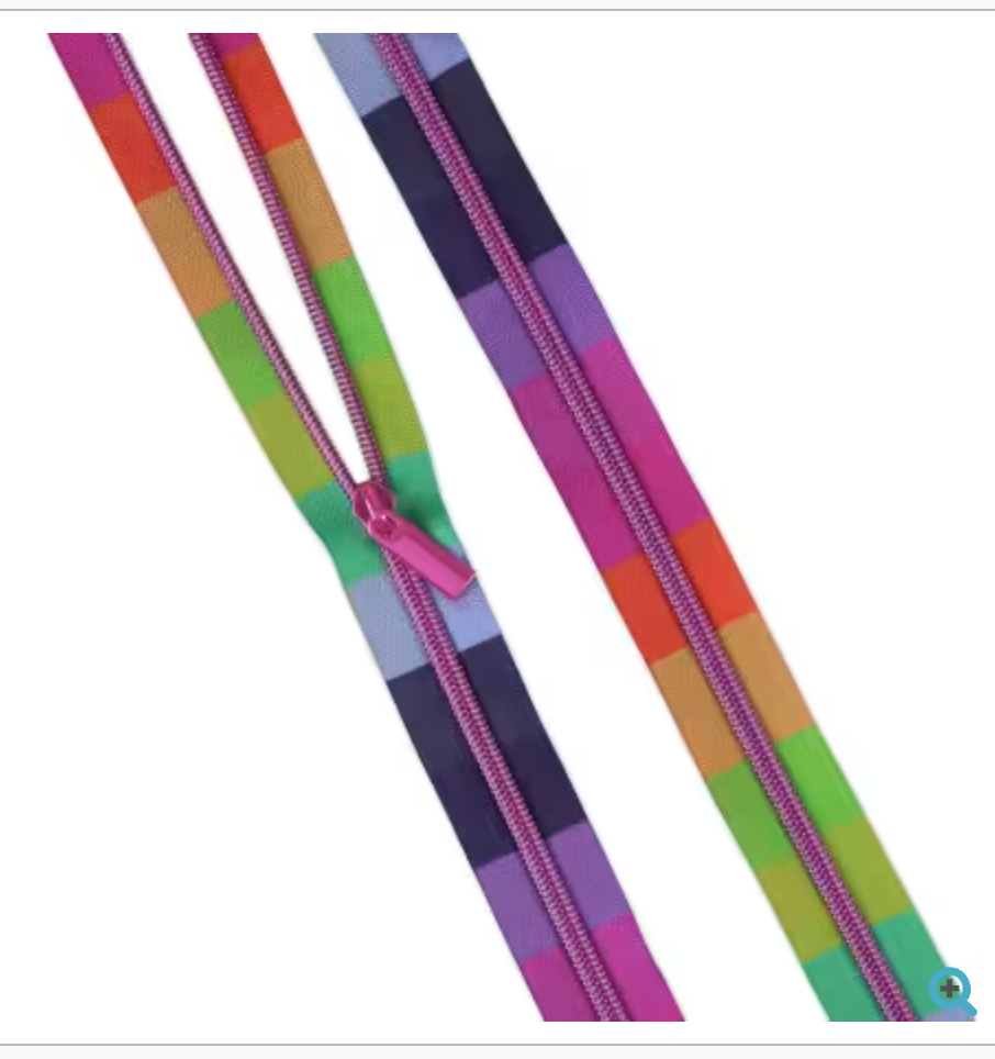 3 yards of #5 Zippers Smooth Sailing