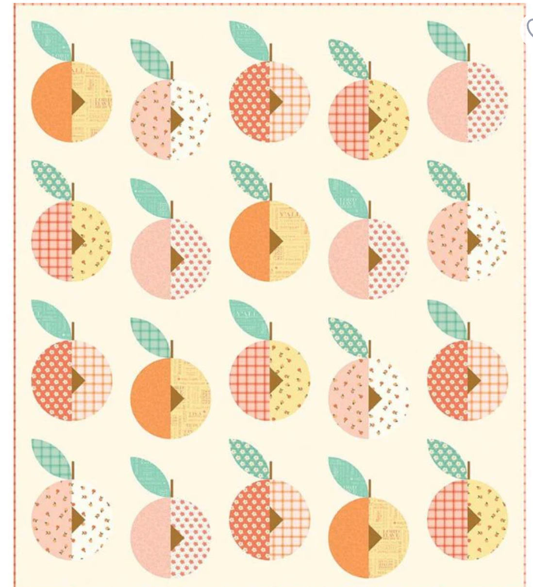 Peach Street w/Southern Charm-Baby size 46x51 Top only