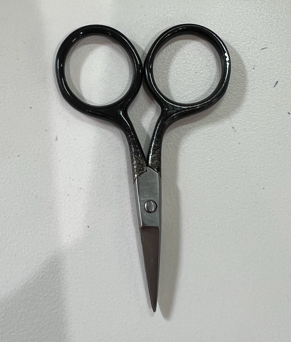 Fine Scissors 2.5 Straight Black