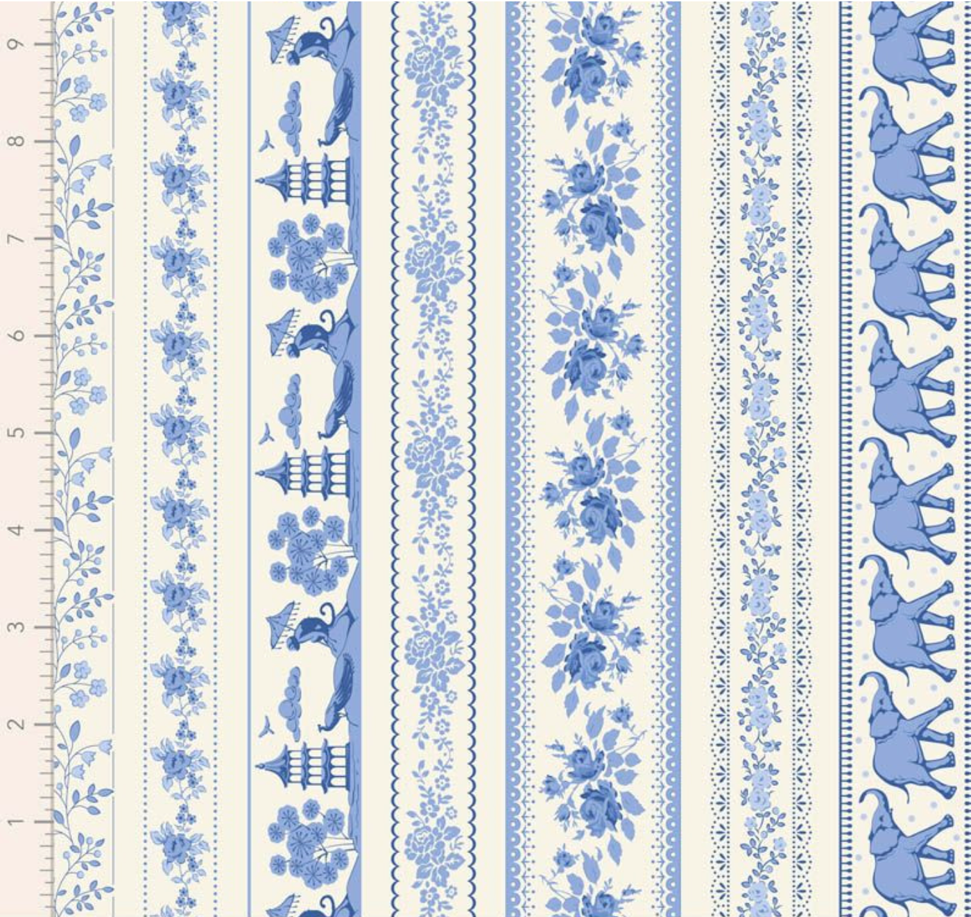 Tilda Something Blue-Borders Blue
