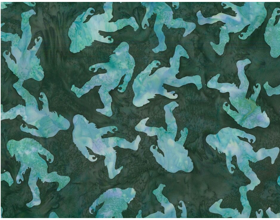 Bali Batik Bigfoot Footprint Fabric