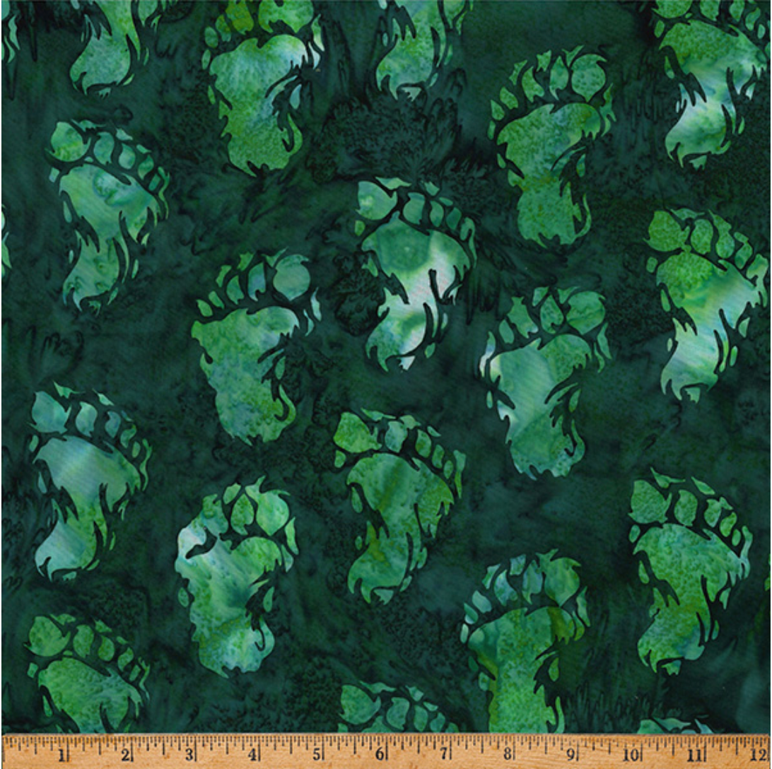 Bali Batik Bigfoot Footprint