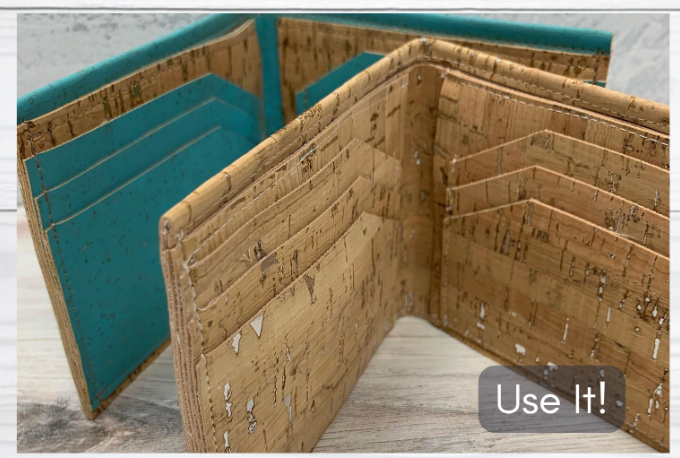 Use It-A Cork Wallet Pattern-Step 3
