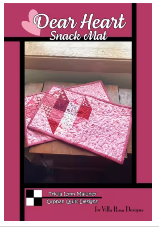 Dear Heart Snack Mat Pattern