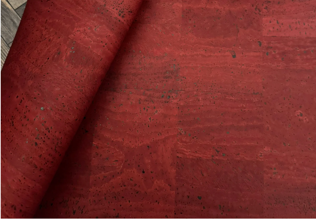 Cork Fabric in Surface Carmine-13x18"