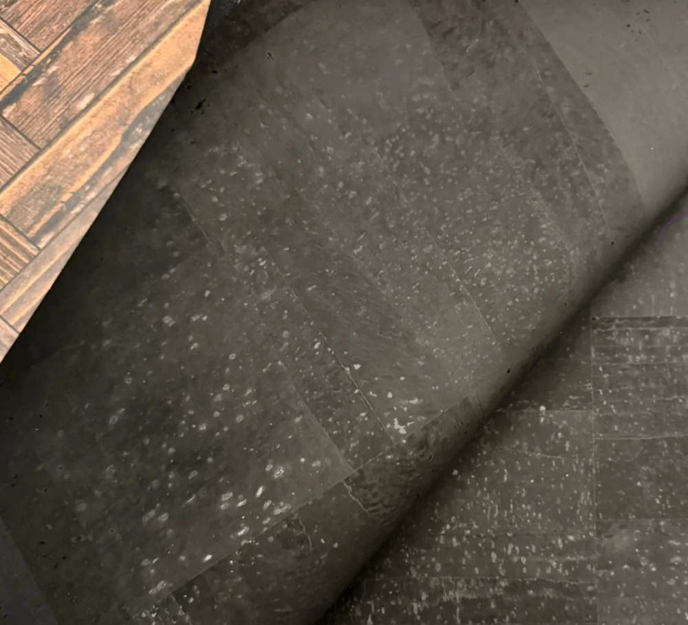 Cork Fabric in Surface Black-13x18"