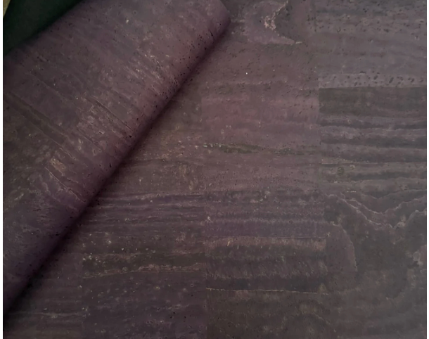 Cork Fabric in Surface Eggplant-13x18"