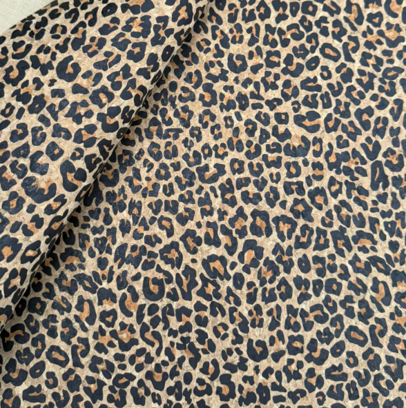 Cork Fabric in Leopard-13x18"