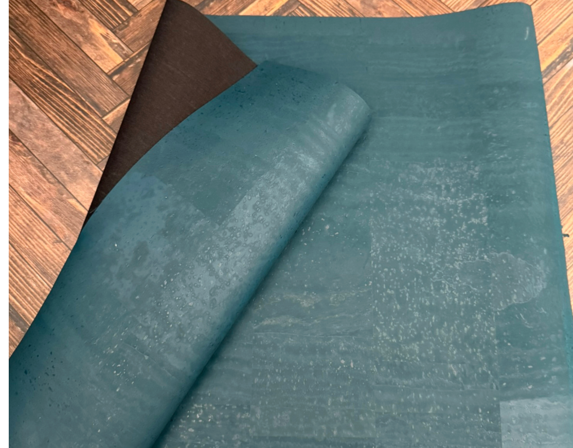 Cork Fabric in Surface Teal-13x18"