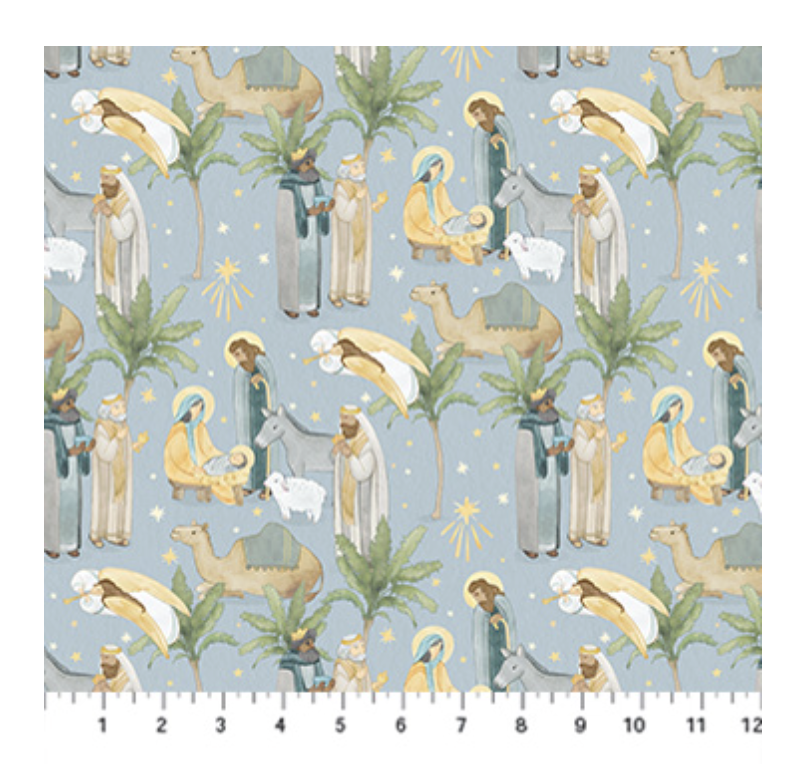 The Nativity-Blue Multi-Scenic