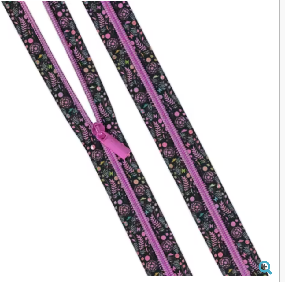 Tula Pink Prince Charming Deja Vu Collection: 3 Yards of #5 Zippers Dandelion