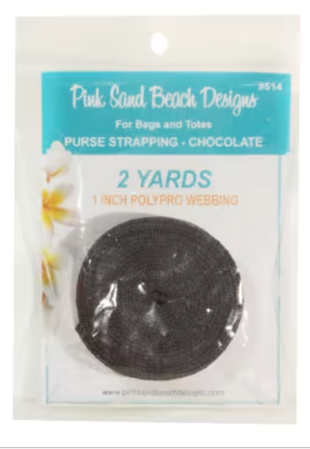 Purse Strapping 1in x 2 yds Chocolate