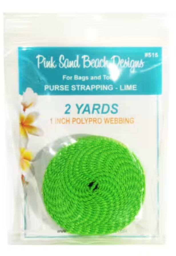 Purse Strapping 1in x 2 yds Lime