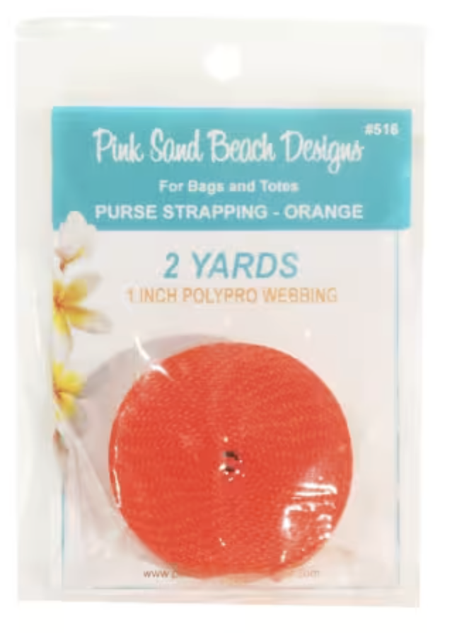 Purse Strapping 1in x 2 yds Orange