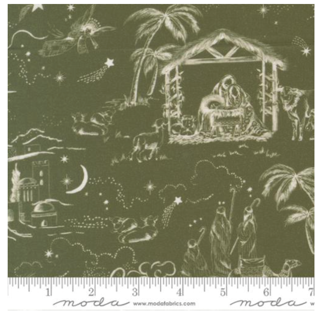 Silent Night-Holly-Guided by a Star Toile