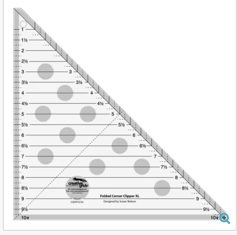 Creative Grids Quilt Ruler Folded Corner Clipper Tool XL