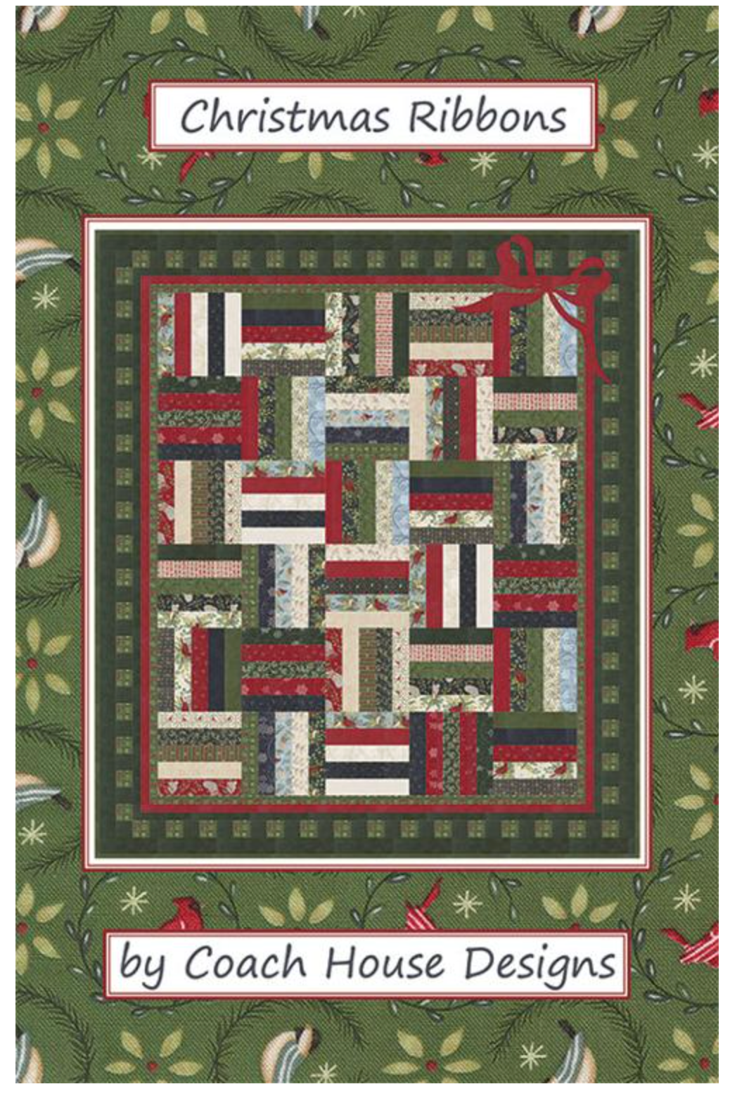 Christmas Ribbons Kit, top only, 64x74"