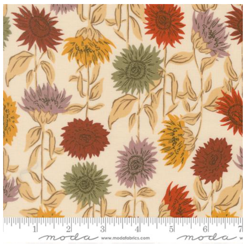 Windfall-Eggshell-Sunflower Field Floral