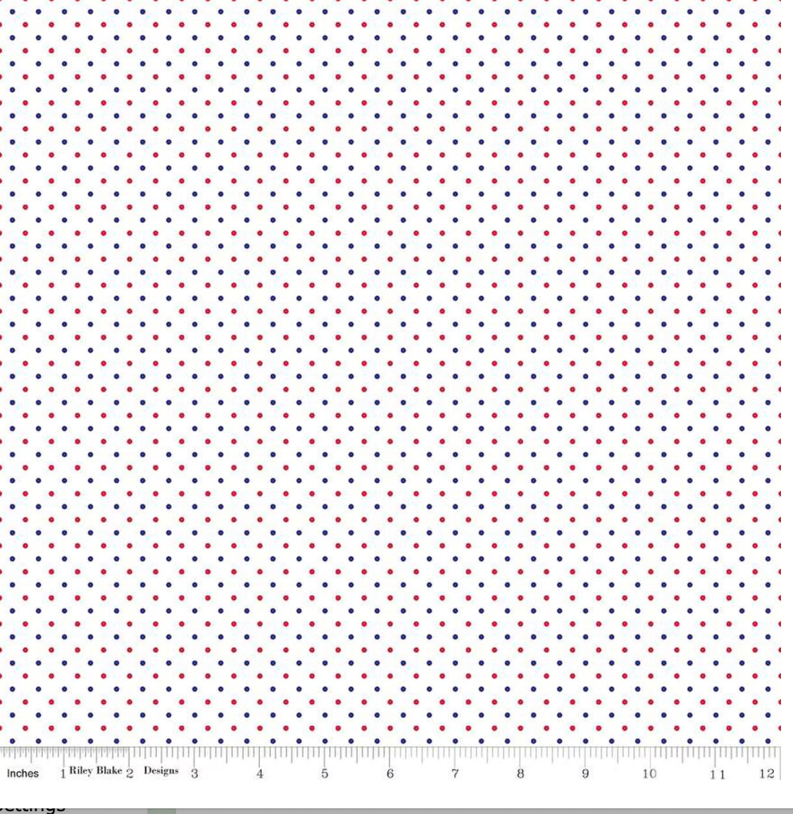 Swiss Dot on white-Patriotic