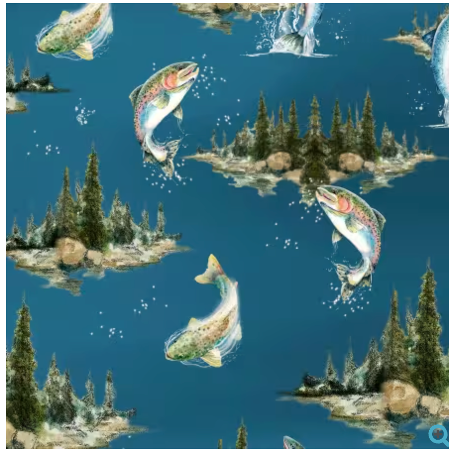 Reeled In-Blue Lake Scenic