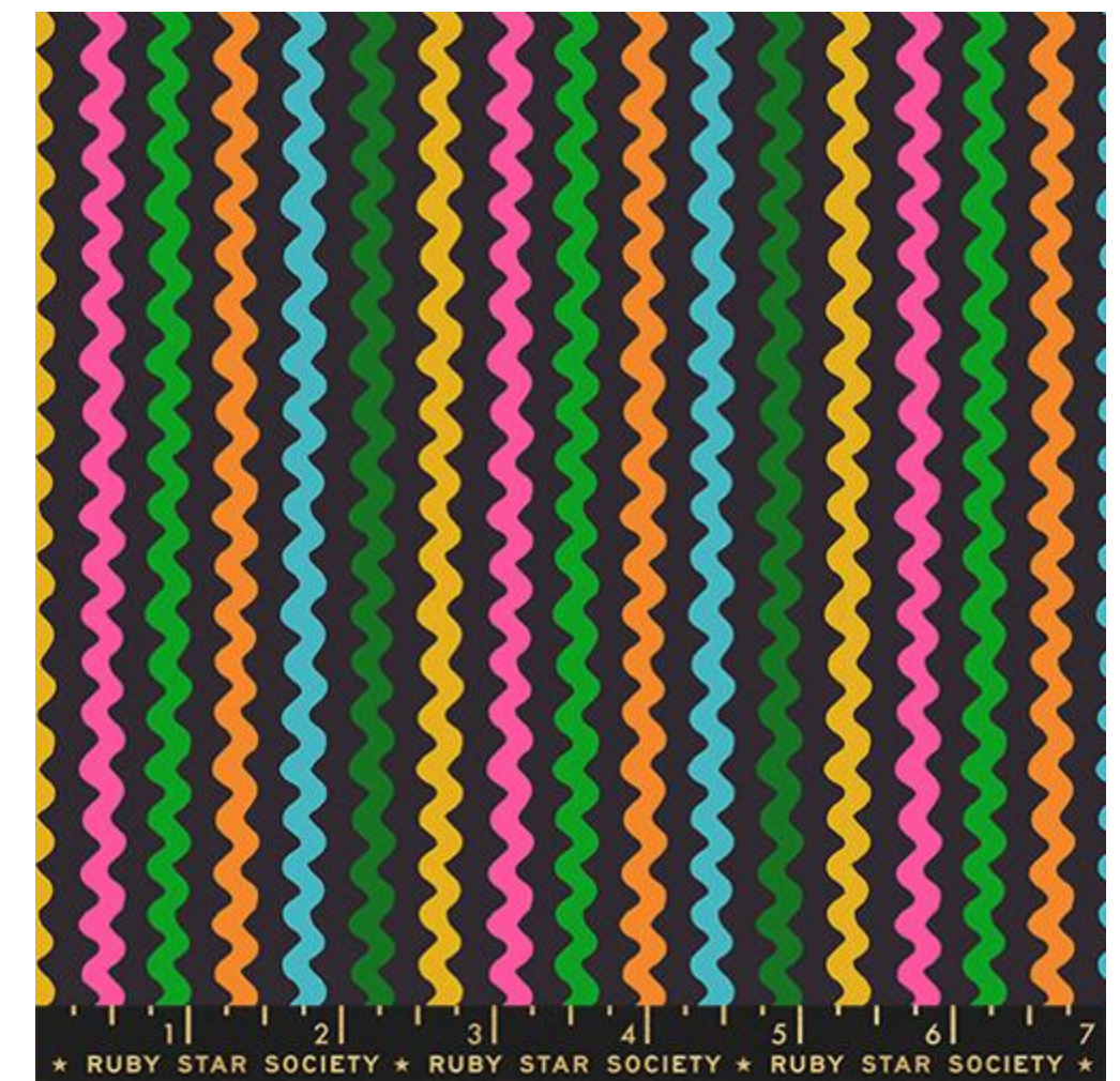 1 800 Notion-Rick Rack Novelty Stripe Black