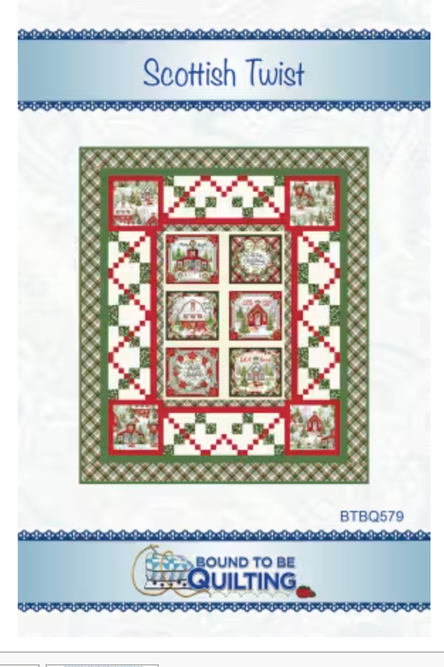 Scottish Twist Kit, top & binding, 54x63