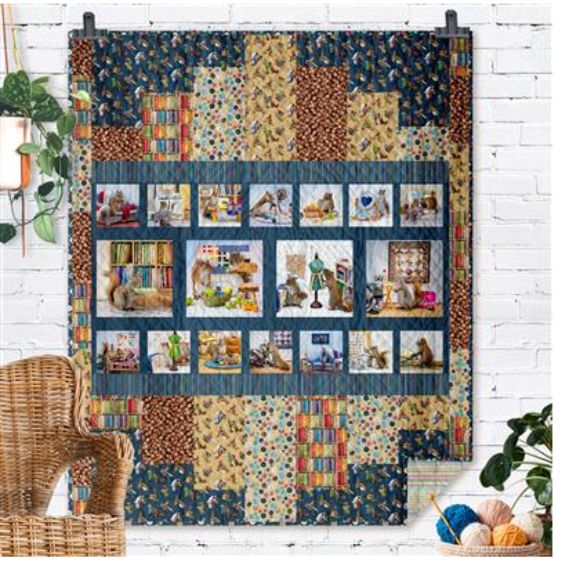 Espresso Kit-The Secret Life of Squirrels IV, top only 48x60