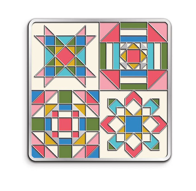 Riley Blake Designs Four Block Sampler Needle Minder