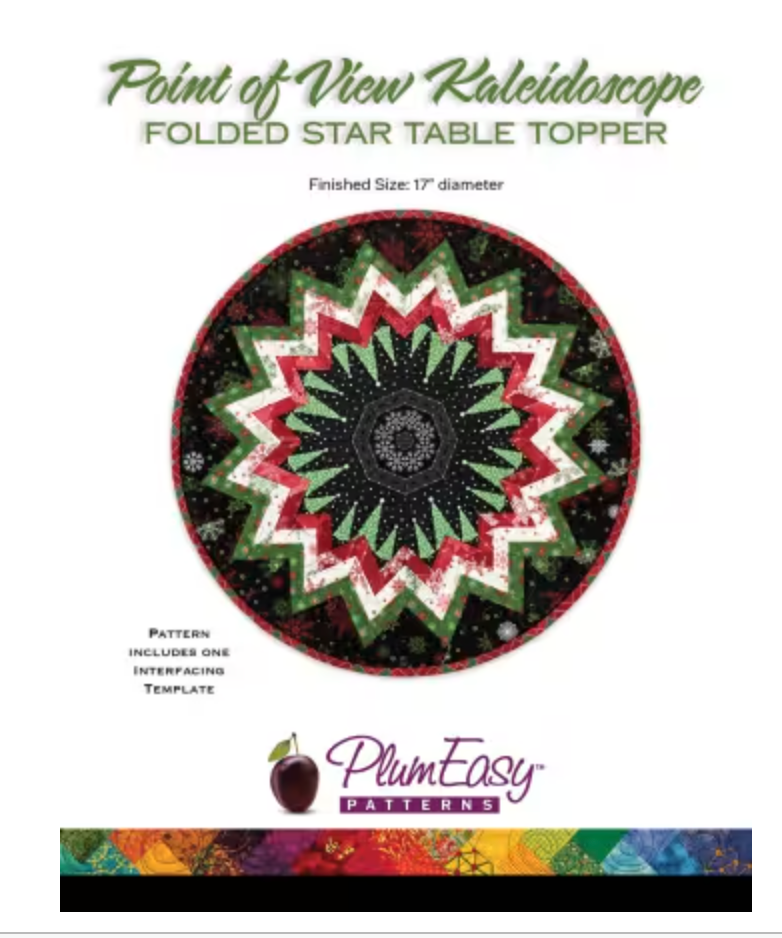 Point of View Kaleidoscope-Folded Star Table Topper