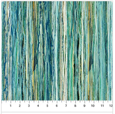 Serenity Springs-Blue Multi Stripe
