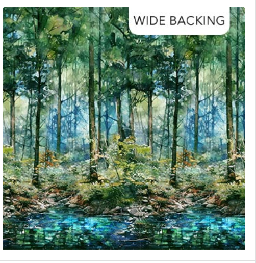 Serenity Springs-Green Multi Wideback 108"