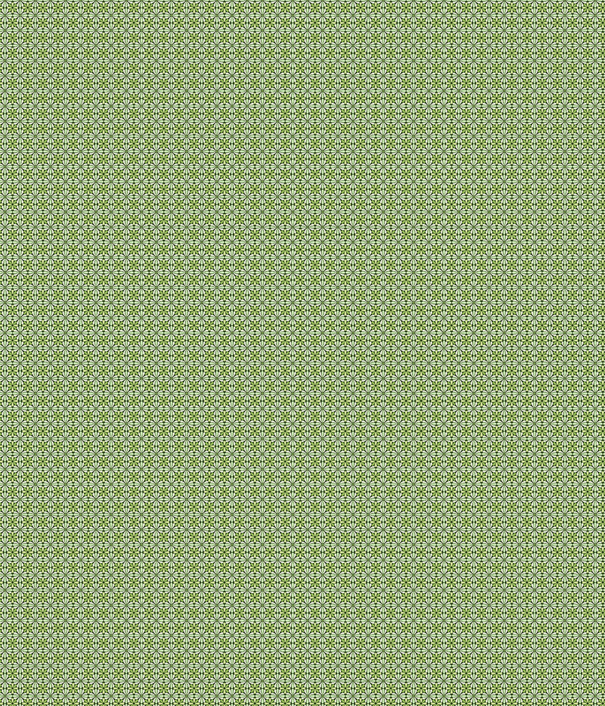 Peaches & Cream - Flower Geo Green