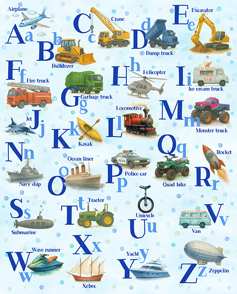 Abc Thing Names Things That Go From A to Z - 36