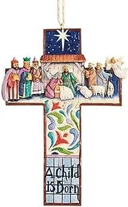 Cross with Nativity Scene