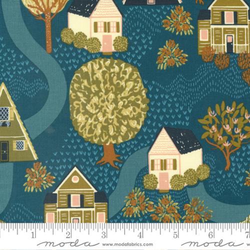 Quaint Cottage-Street View Novelty Houses-Navy
