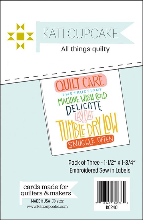 Sew In Labels-Quilt Care
